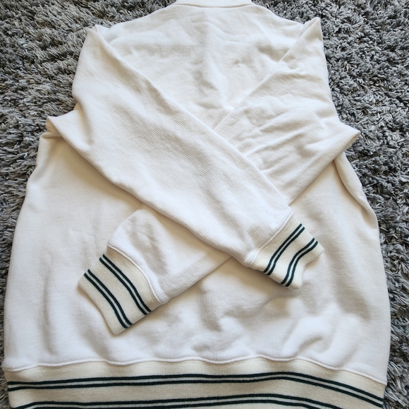 J. Crew Half-zip ribbed terry pullover large - Picture 7 of 7